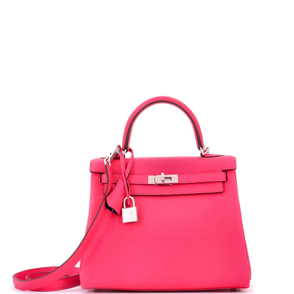 Hermes Kelly 25 Bicolor Clemence with Brushed Palladium Hardware